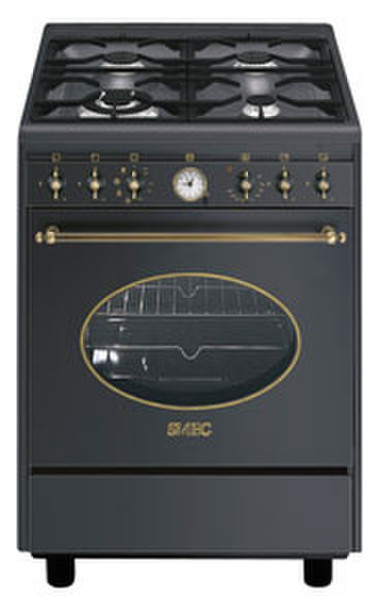 Smeg CO61GMA Freistehend Gas hob A Schwarz Küchenherd