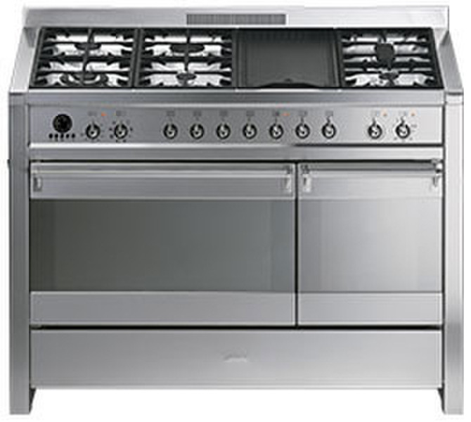 Smeg CS1206 Freestanding Gas hob Stainless steel cooker