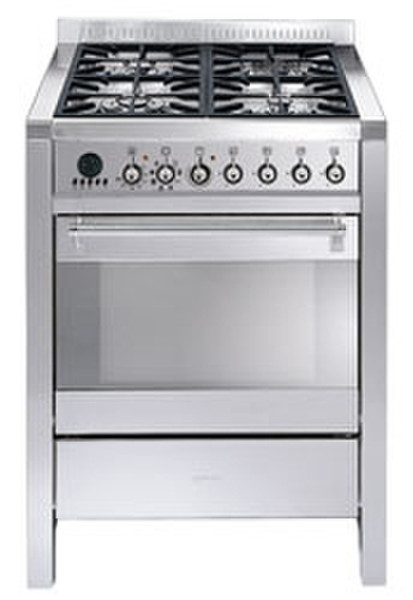 Smeg CS71-5 Freistehend Gas hob A Edelstahl