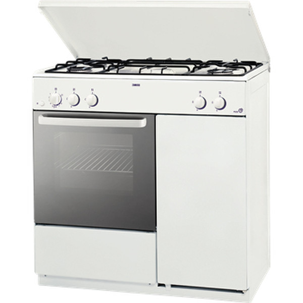 Zanussi ZCG853GWB Freistehend Gas hob Weiß Küchenherd