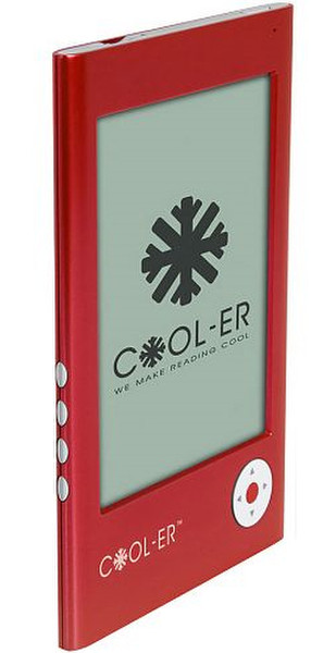 Cool-er e-Reader 6" 0.125, 1GB Red e-book reader