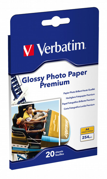 Verbatim Premium Glossy Photo Paper A4, 20pk photo paper
