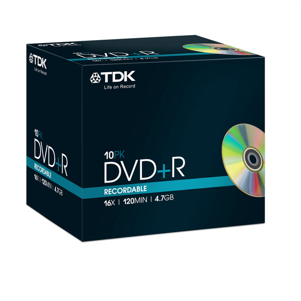 TDK 10 x DVD+R 4.7GB 4.7GB DVD+R 10Stück(e)