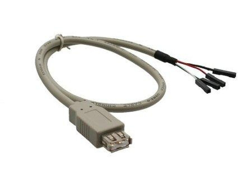 DeLOCK 82433 0.4м USB A Серый кабель USB