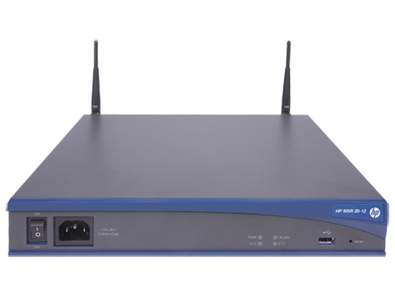 Hewlett Packard Enterprise A-MSR20-12-W Fast Ethernet 3G 4G Blue wireless router