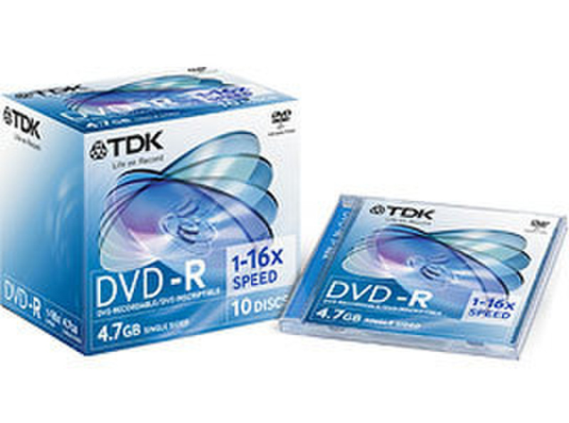 TDK DVD-R 4.7GB DVD-R 10Stück(e)