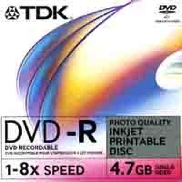 TDK Dvd-R 4.7Gb 8X Photo Quality 4.7GB DVD-R 10Stück(e)