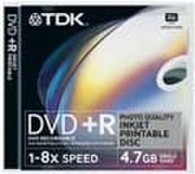 TDK DVD+R 4.7GB 8X 10PK Photo Quality Jewelcase 4.7GB DVD+R 10Stück(e)