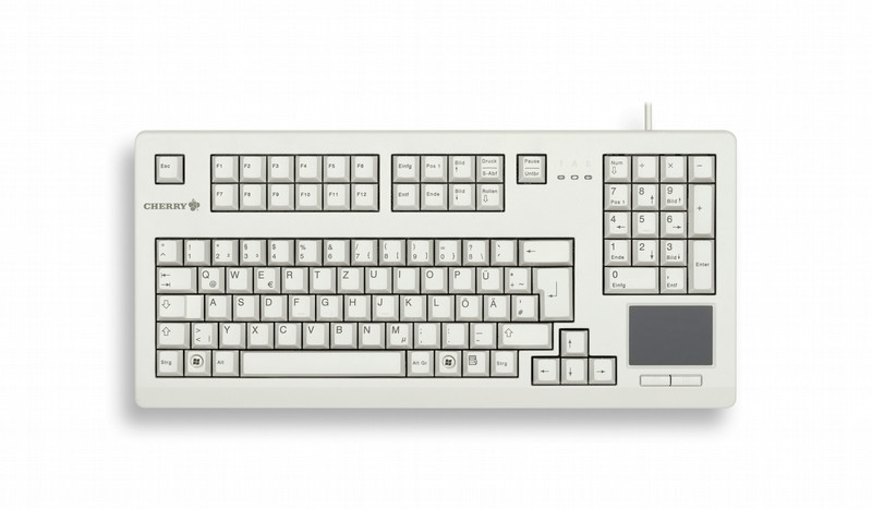 Cherry TouchBoard G80-1190 USB QWERTZ Немецкий Серый клавиатура