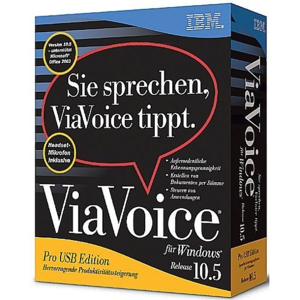 Nuance IBM ViaVoice Via Voice Pro USB Edition R10.5