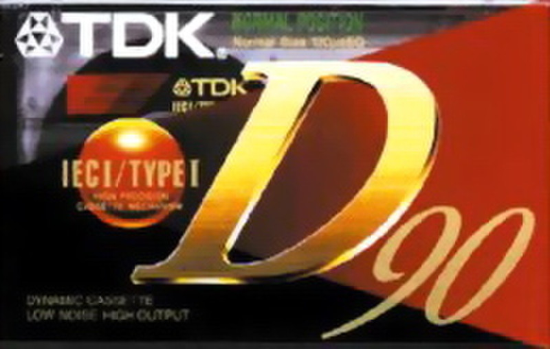 TDK Audio Tape D C-90 D 90min 1pc(s)
