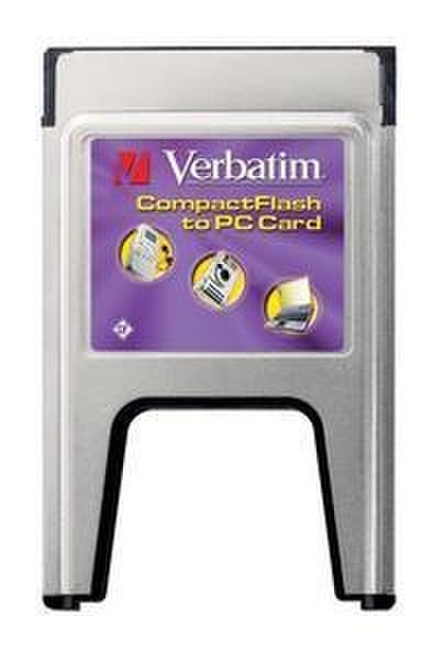 Verbatim Compact Flash to PC Card Adapter USB 2.0 Schnittstellenkarte/Adapter