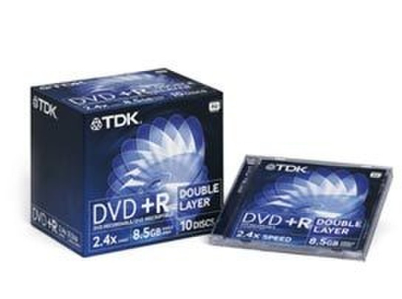 TDK DVD+R 8.5GB Double Layer 2.4x 8.5GB DVD+R DL 1pc(s)