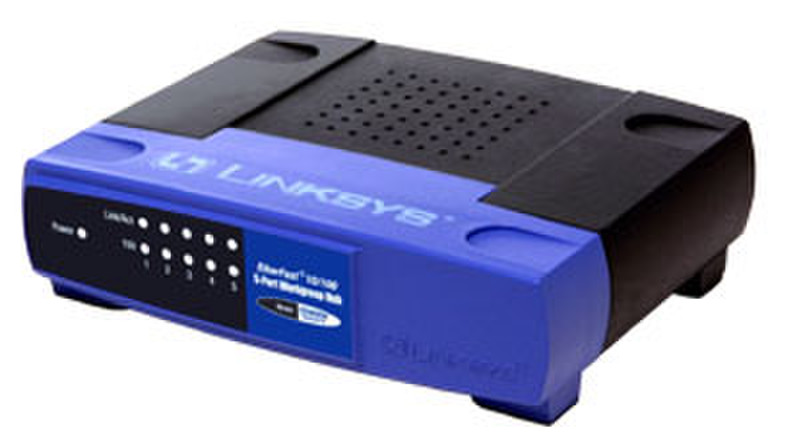 Linksys EtherFast 10/100 5-port Auto-Sensing Hub 100Mbit/s Schnittstellenhub