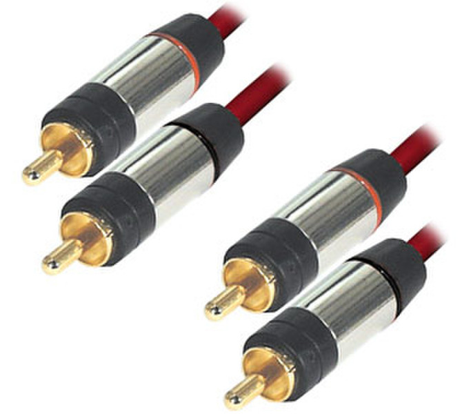 Equip Audiocable 4xRCA 1,5m 1.5m Red audio cable