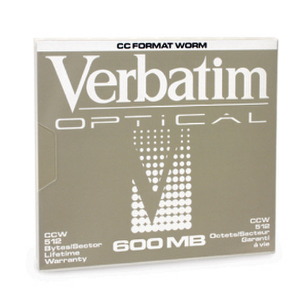 Verbatim 600MB Write-Once MO Disk 600MB 5.25Zoll Magnet Optical Disk