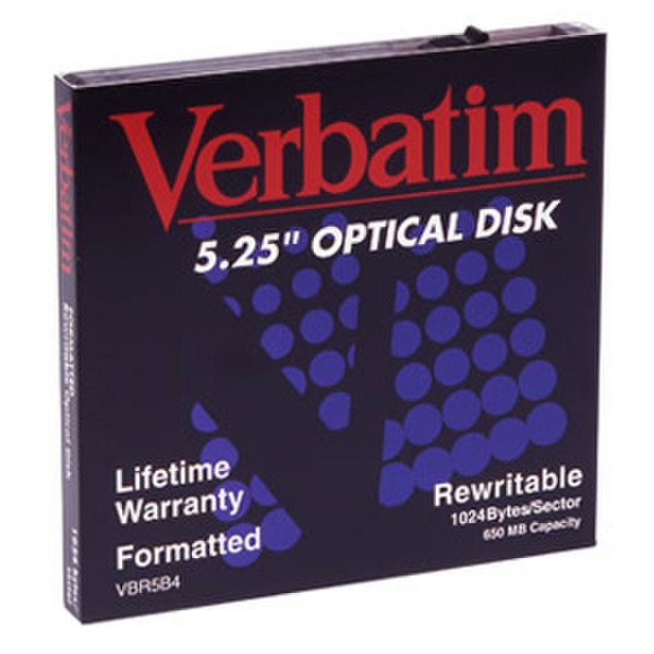 Verbatim 650MB ReWritable MO Disk 5.25Zoll Magnet Optical Disk