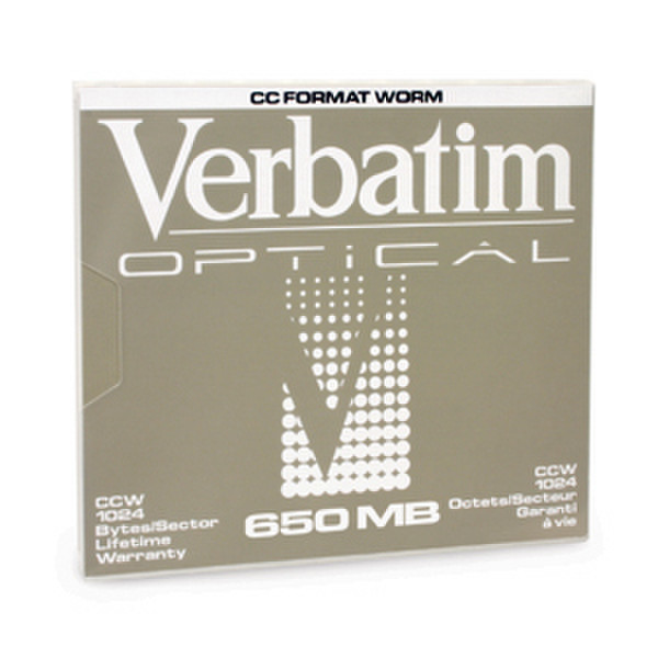 Verbatim 650MB Write-Once MO Disk (1x) 650МБ 5.25