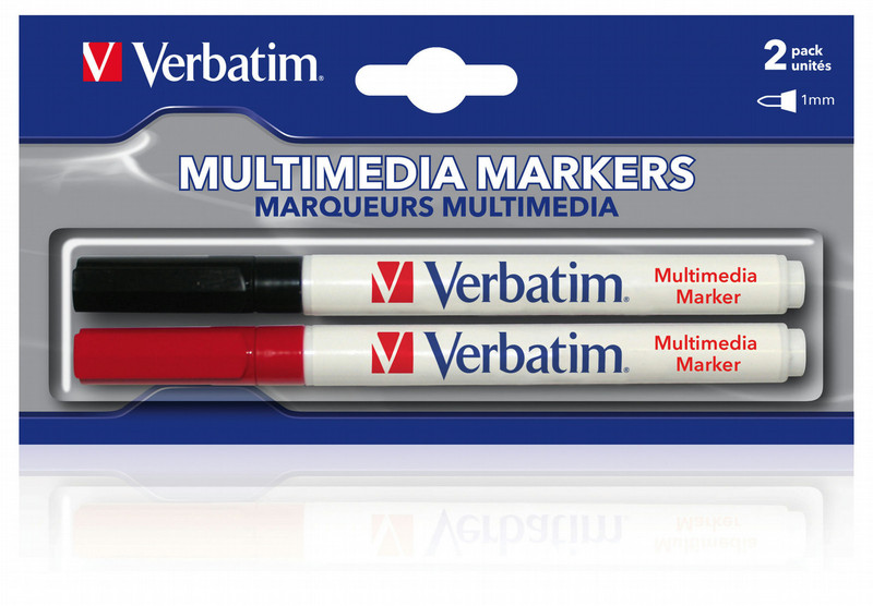 Verbatim Multi Media Markers Twin Pack Permanent-Marker