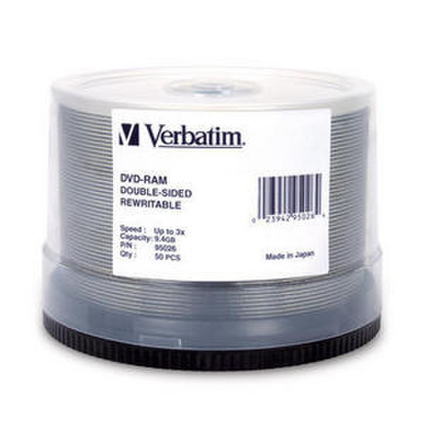 Verbatim DVD-RAM 3x Double Sided, 50pk 9.4GB 50Stück(e)