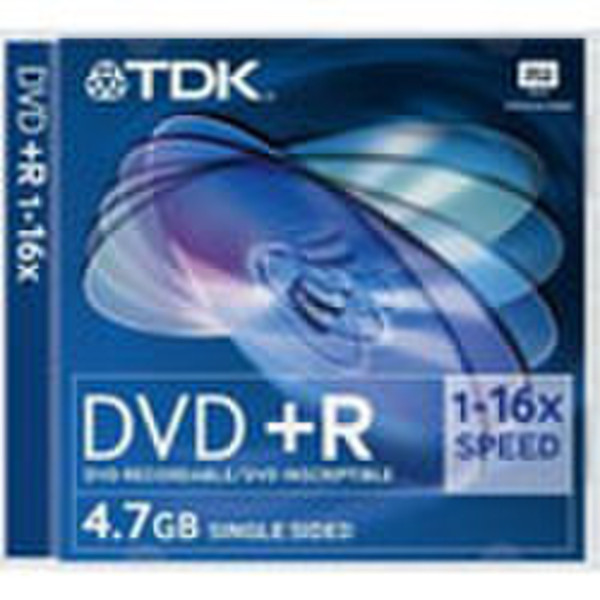 TDK DVD+R 4.7Gb 16X 10PK Slimcase 4.7GB DVD+R 10Stück(e)