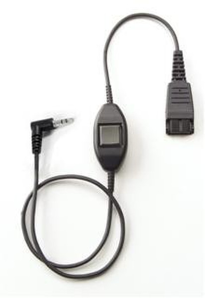Jabra QD Cord w. PTT QD 2.5mm jack Black cable interface/gender adapter