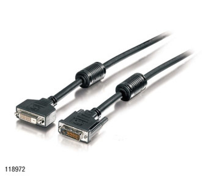 Equip Dual link, 24+1, M/F, 1.8m 1.8м Черный DVI кабель