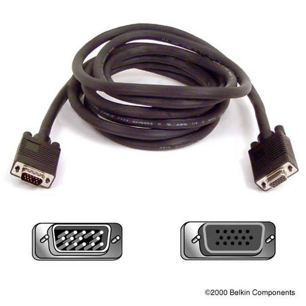 Belkin Pro Series High Integrity VGA/SVGA Monitor Extension Cable >F 60m