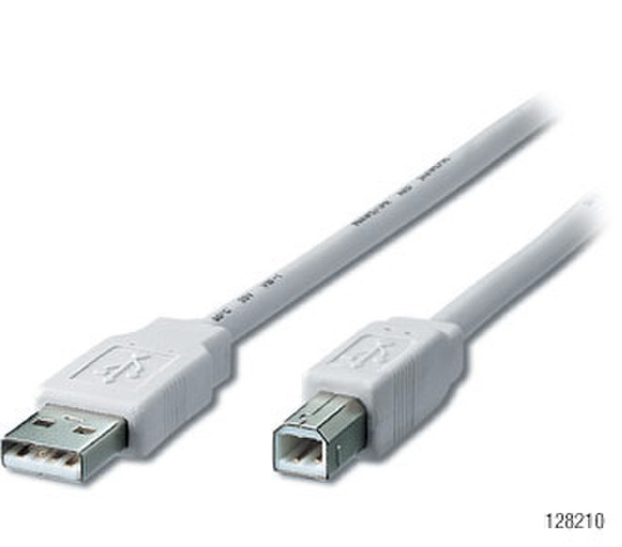 Equip USB 2.0 Cable 1.8м USB A USB A Бежевый кабель USB