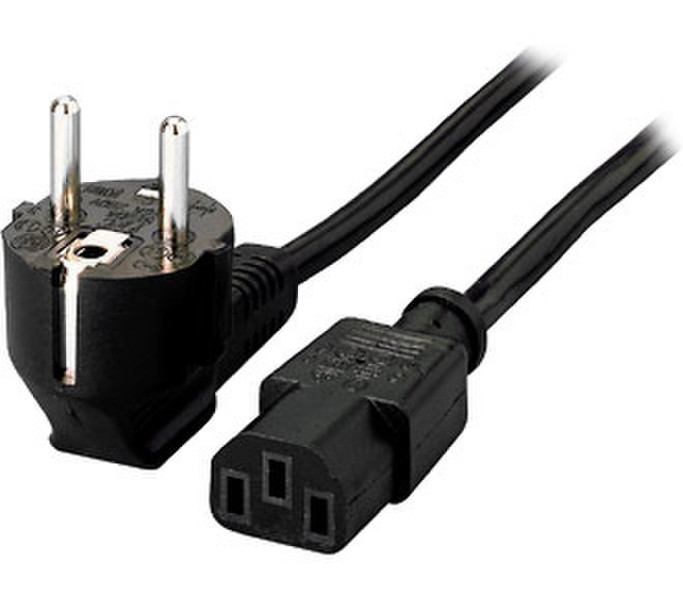 Equip 112120 1.8м Разъем C13 CEE7/4 Schuko Черный кабель питания