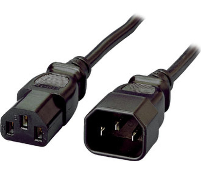 Equip 112100 1.8м C13 coupler C14 coupler Черный кабель питания