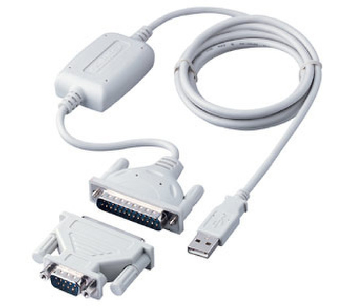 Equip USB 1.1 Converter A Male --> DB9/25 Male /Male cable interface/gender adapter