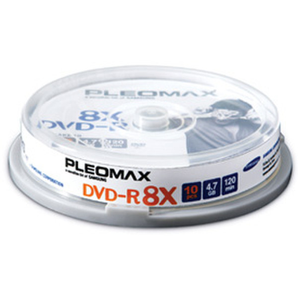 Samsung Pleomax DVD-R 4.7GB, Cake Box 10-pk 4.7ГБ 10шт