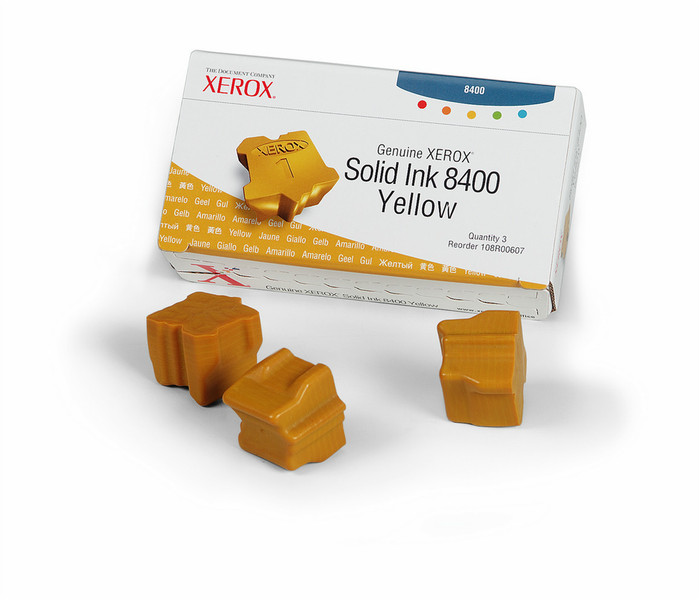 Xerox 108R00607 Yellow 3400pages 3pc(s) ink stick