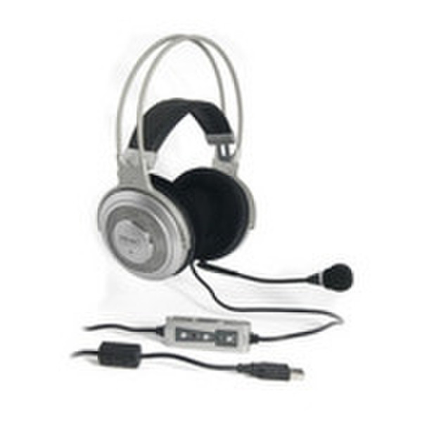 TEAC HP-7D Surround Sound Headset Ohraufliegend Schwarz, Silber