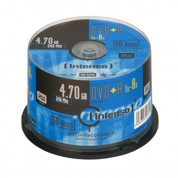 Intenso DVD+R 4.7GB, 8x 4.7ГБ DVD+R 50шт