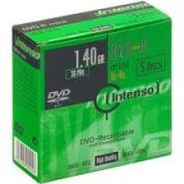 Intenso DVD-R 1.4 GB 8cm 4x Speed 5er Slimcase 1.4ГБ DVD-R 5шт