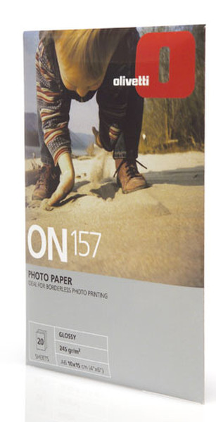 Olivetti Photo paper 10x15cm glossy finish 20-sheet pack фотобумага