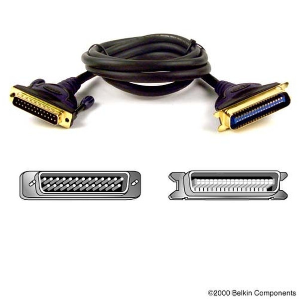 Belkin Gold Series IEEE 1284 Parallel Printer Cable (A/B) - 5M 5m Schwarz Druckerkabel