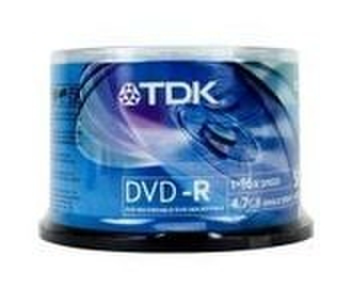 TDK DVD-R 4.7GB 16x Cakebox 50pk 4.7ГБ DVD-R 50шт