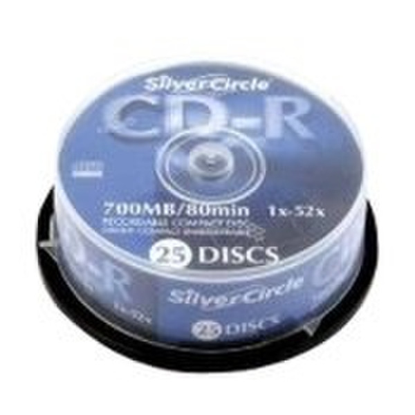 Intenso Silver Circle 700 MB, 80 Min 25er Spindel CD-R 700МБ 25шт