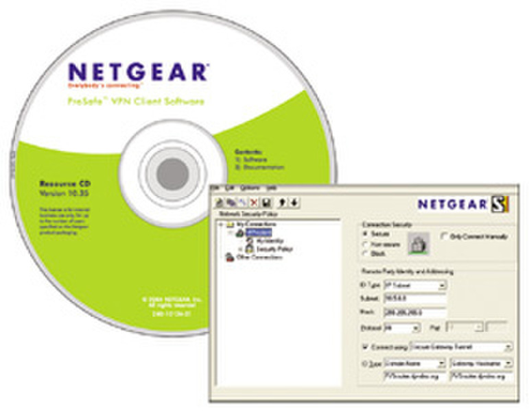 Netgear ProSafe™ VPN Client Software Single and 5-User Licenses