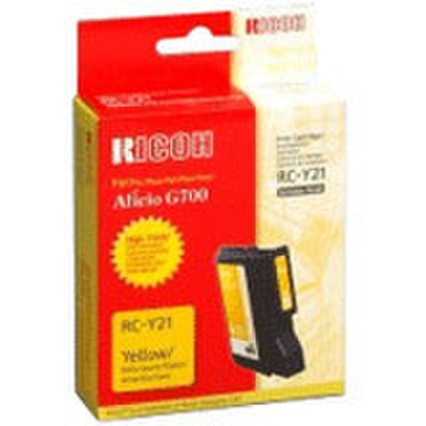 Ricoh High Yield Gel Cartridge (G700 only) Yellow Yellow ink cartridge
