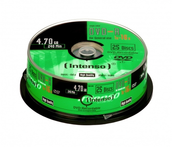 Intenso DVD-R 4.7GB, 16x 4.7ГБ DVD-R 25шт