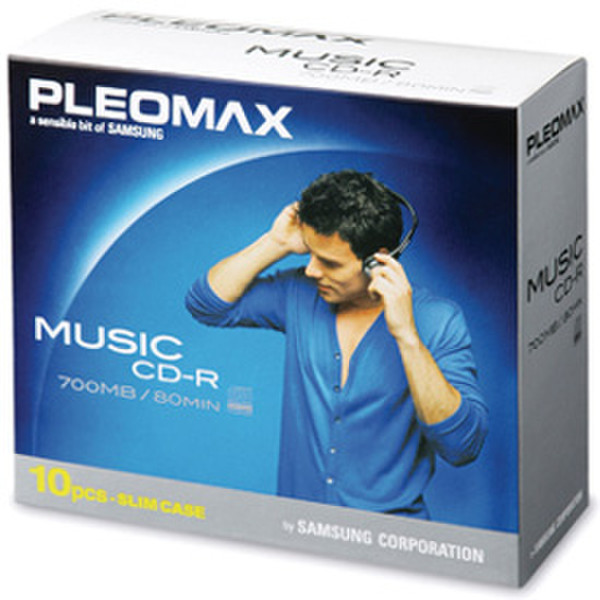 Samsung Music CD-R 700MB, Slim Jewel Case 10-pk 700МБ 10шт