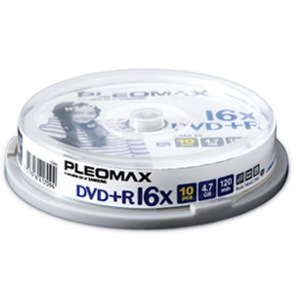 Samsung Pleomax DVD+R 4.7GB, Cake Box 10-pk 4.7ГБ 10шт