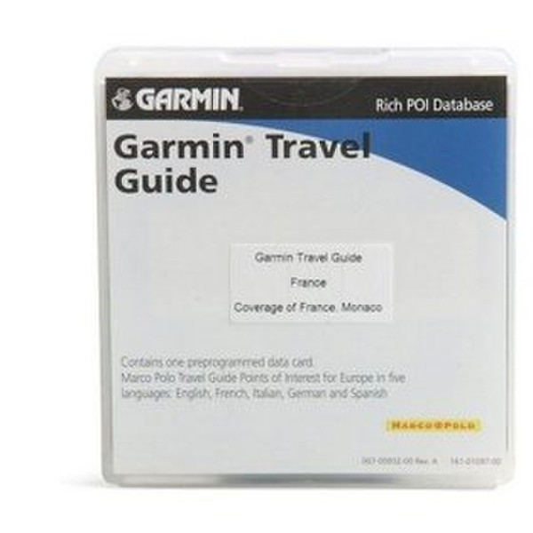 Garmin SD Card Travel Guide France