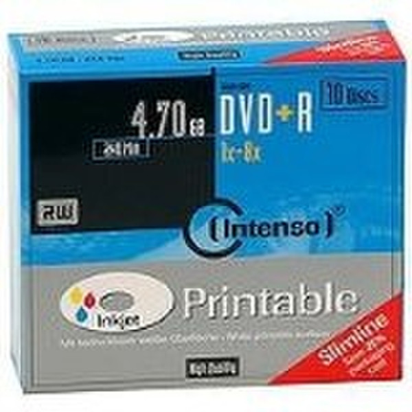 Intenso DVD+R 4.7 GB 10er Slim Case 4.7ГБ DVD+R 10шт