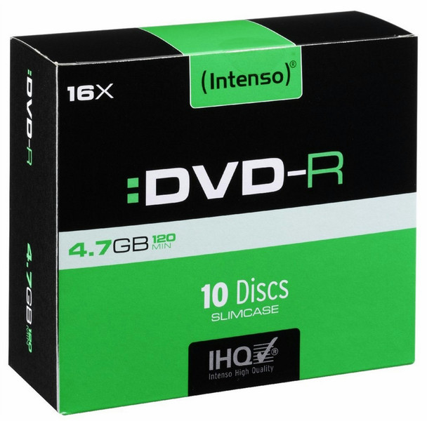 Intenso DVD-R 4.7GB, 16x 4.7ГБ DVD-R 10шт