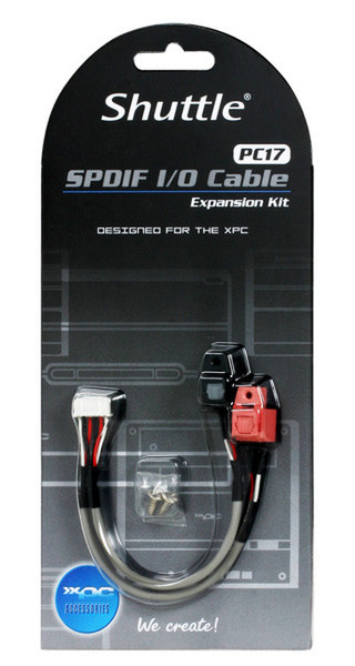 Shuttle SPDIF Extension Kit - Digital Audio Upgrade 0.15м Серый аудио кабель